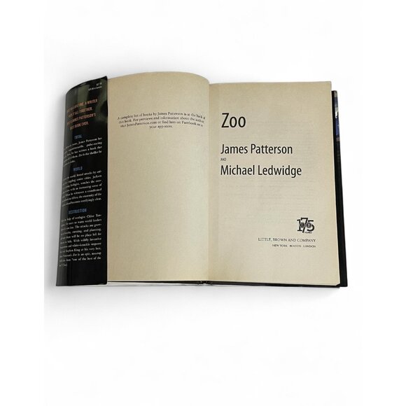 Zoo By James Patterson & Michael Ledwidge Hardcover Book 2012 Little Brown - Picture 6 of 7